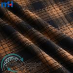 Tessuto in flanella di cotone 21S * 21S 160 gsm per camicia a quadri