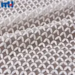 Maille brodée en polyester recyclé