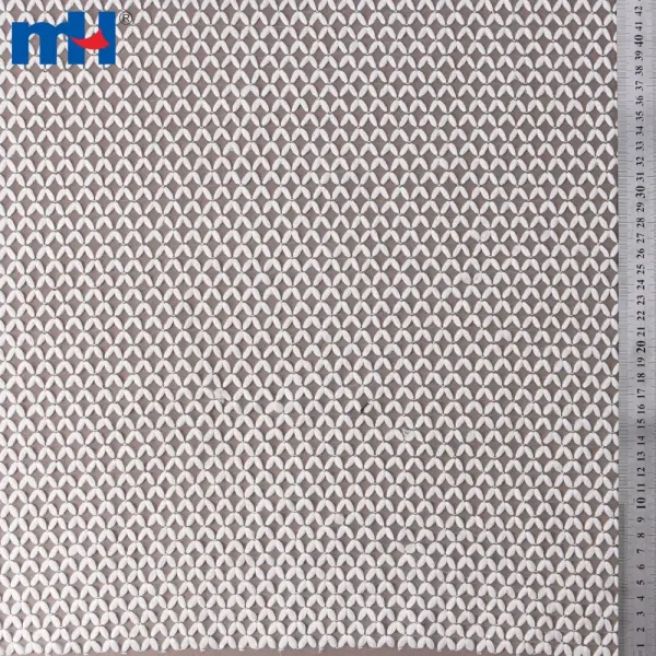 Maille brodée en polyester recyclé
