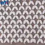 Maille brodée en polyester recyclé
