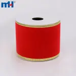 شريط عيد الميلاد، شريط عيد الميلاد، شريط عيد الميلاد المخملي الأحمر