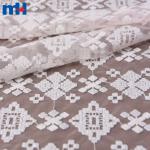 Maille brodée en polyester recyclé