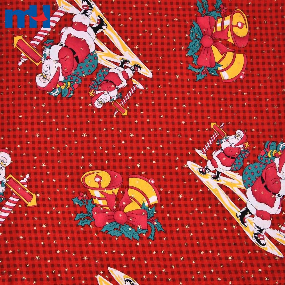 tecidos navideños | Tecido de Papai Noel e tecido de Natal