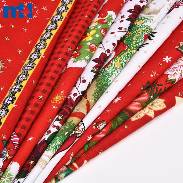 tecidos navideños | Tecido de Papai Noel e tecido de Natal