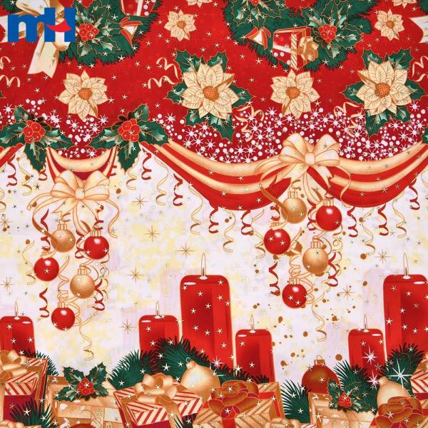 tecidos navideños | Tecido de Papai Noel e tecido de Natal
