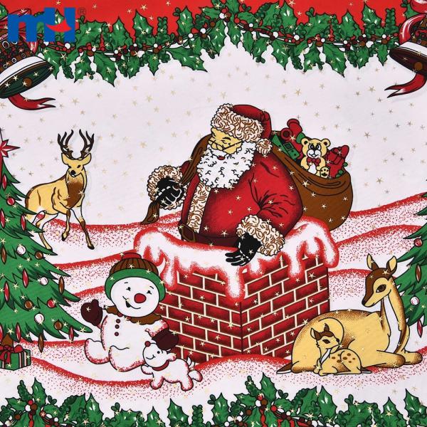 tecidos navideños | Tecido de Papai Noel e tecido de Natal
