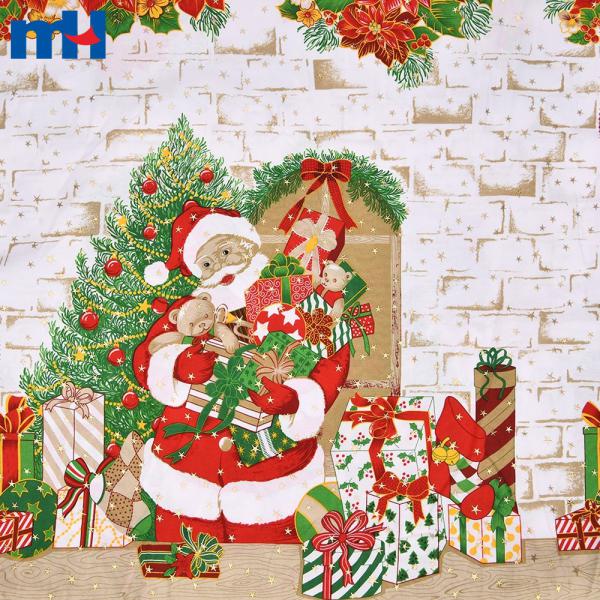 tecidos navideños | Tecido de Papai Noel e tecido de Natal