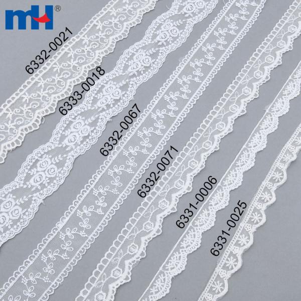 Non-elastic embroidered lace wedding decoration