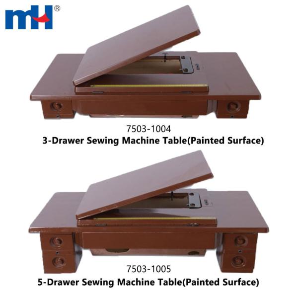 Home sewing machine with round disc and table
