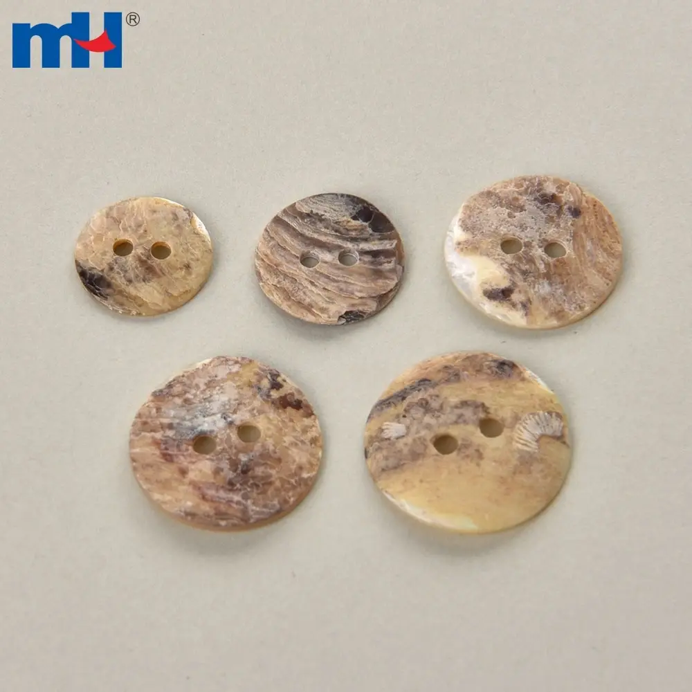 Boutons coquillages en nacre
