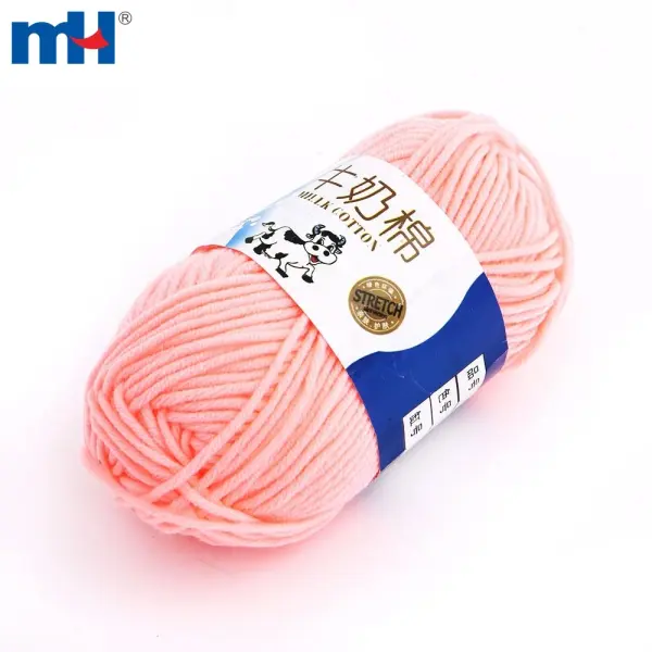 Hilo de algodón lechoso de crochet