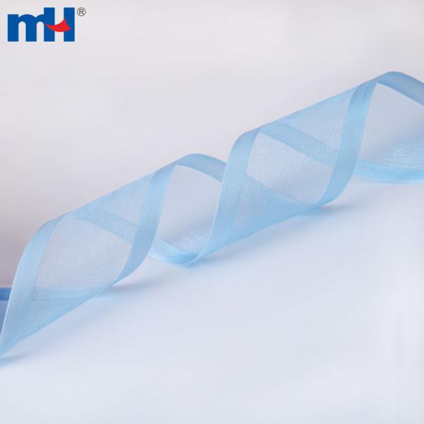 1-1/2" Nylon-Organzaband mit Satinkante