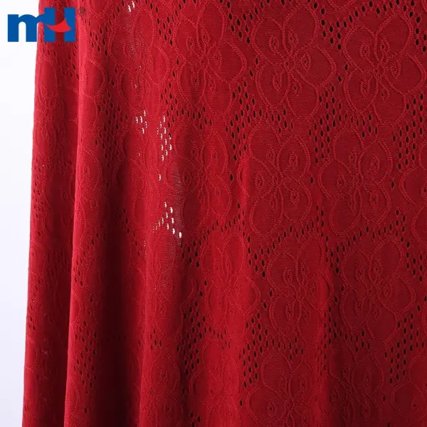 Tecido de renda tricot tricotado