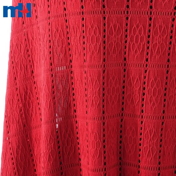 Tecido de renda tricot tricotado