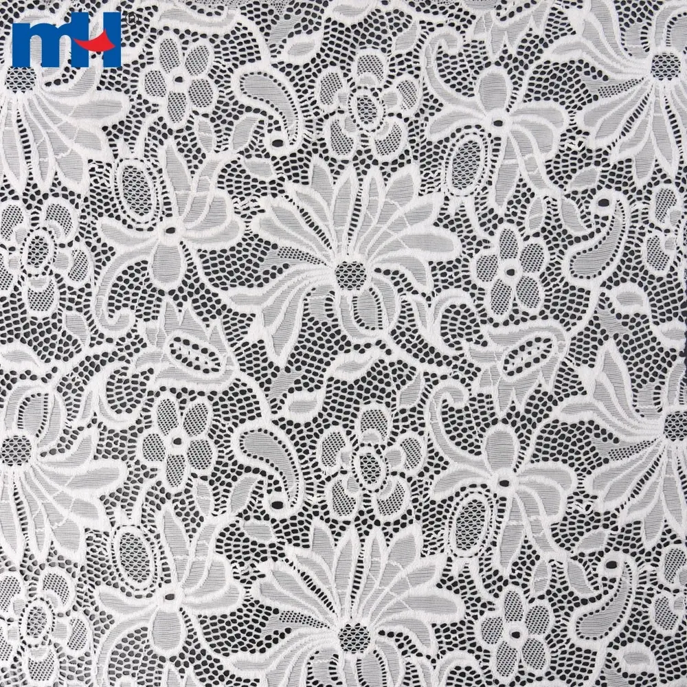 Tissu en dentelle tricoté français