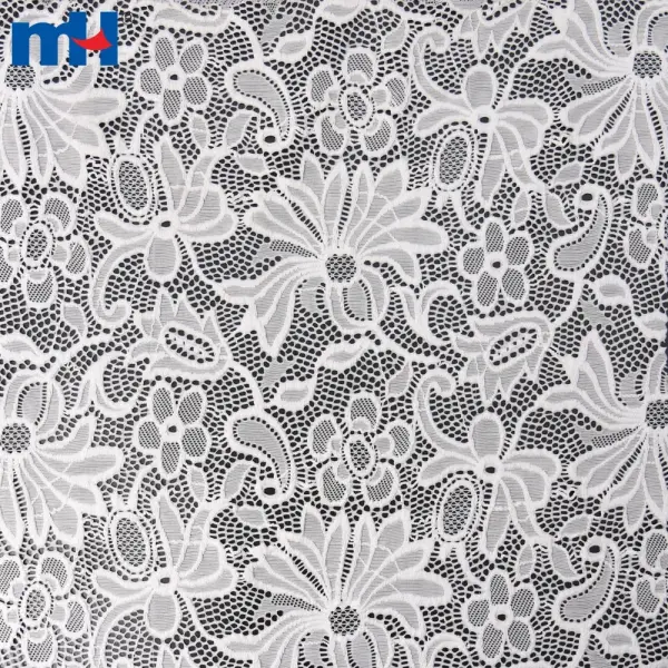 Tissu en dentelle tricoté français