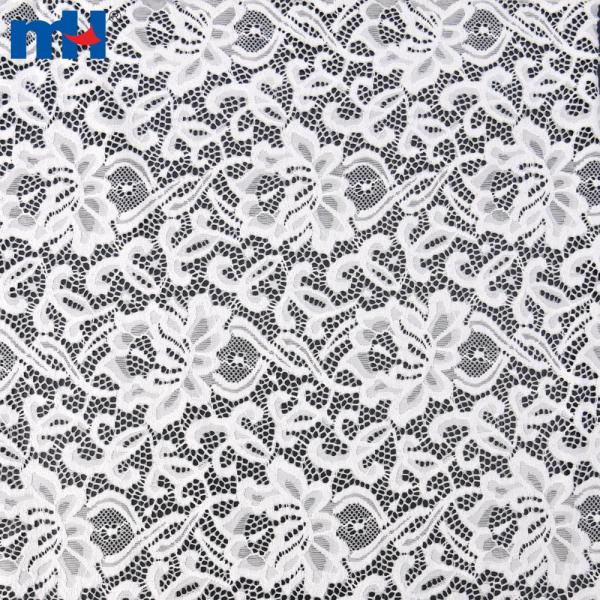 Tissu en dentelle tricoté français