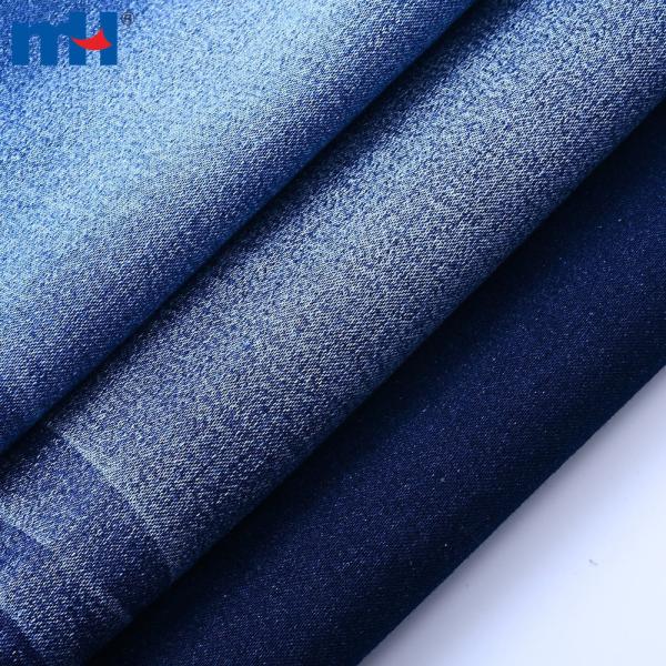 Paxta, poliester, viskoza va elastandan tayyorlangan denim mato