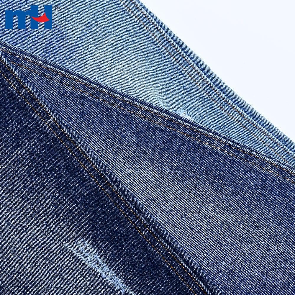 Paxta, poliester, viskoza va elastandan tayyorlangan denim mato