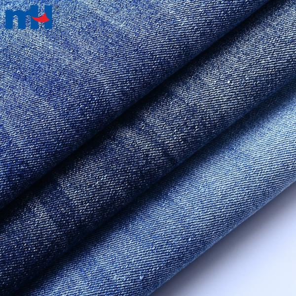 Paxta, poliester, viskoza va elastandan tayyorlangan denim mato
