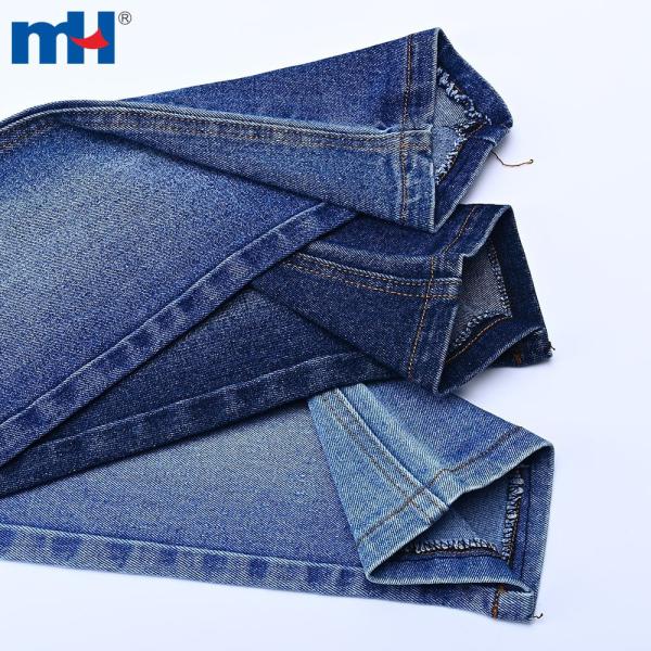 Paxta, poliester, viskoza va elastandan tayyorlangan denim mato