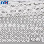 Geometric guipure lace fabric