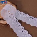 Embroidered lace trim