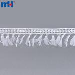 Bordure en dentelle avec pompon