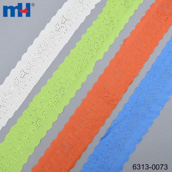 Pizzo in cotone poliestere diametro 7,5 cm per abiti
