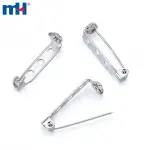 Brooch bar shaped iron safety pins