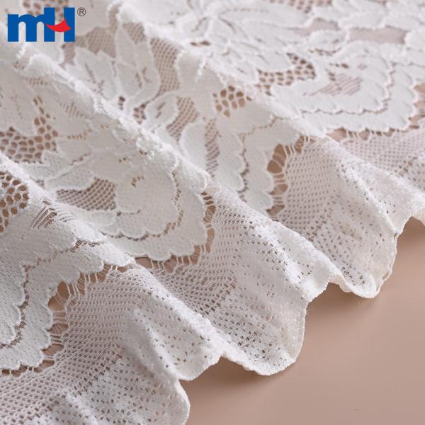 Tissu en dentelle en nylon, polyester et spandex avec motif floral