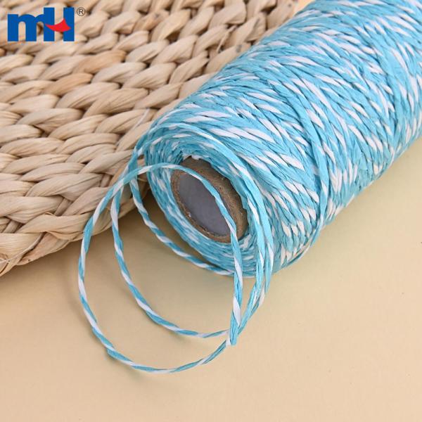 Corde en papier torsadée bicolore - durable et respectueuse de l'environnement