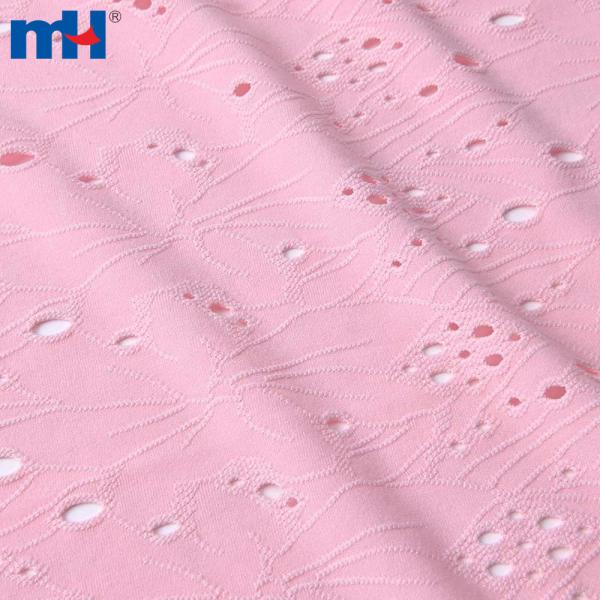Tecido jacquard com furos