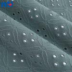 Tecido jacquard com furos