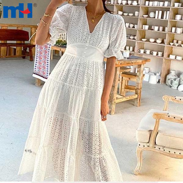 Tecido jacquard com furos