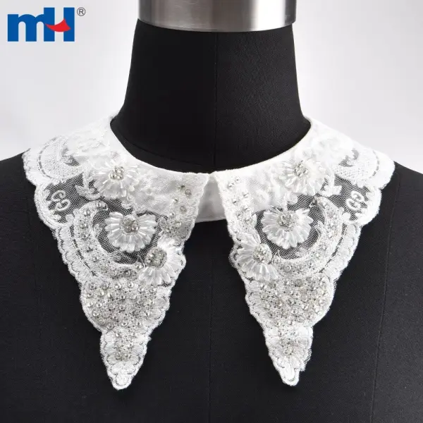 Women's faux collar made of polyester/cotton, size 25*15 cm