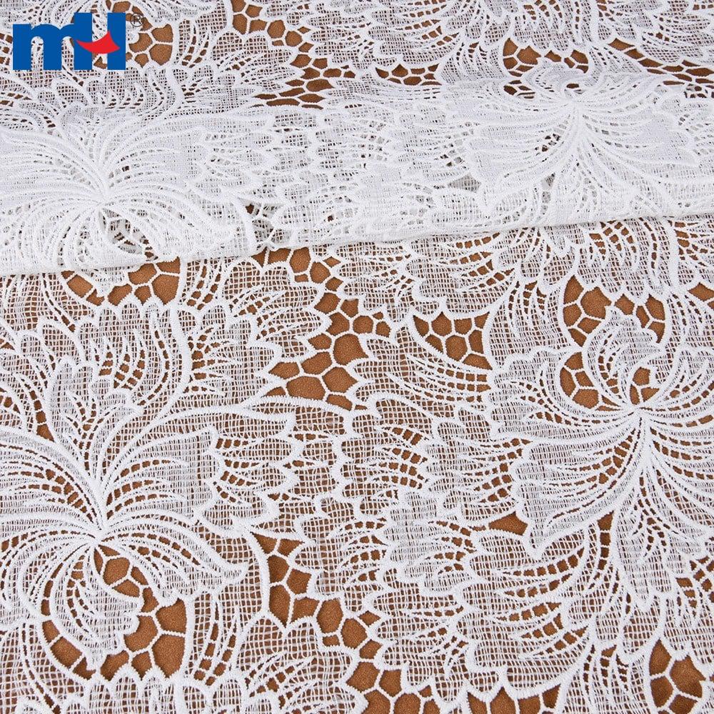 Tissu de dentelle chimique de broderie