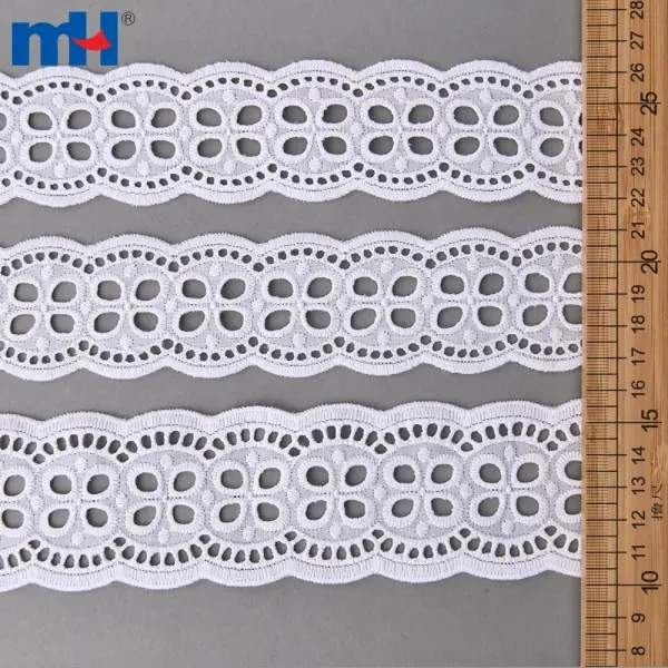Fita decorativa de renda de algodão por atacado