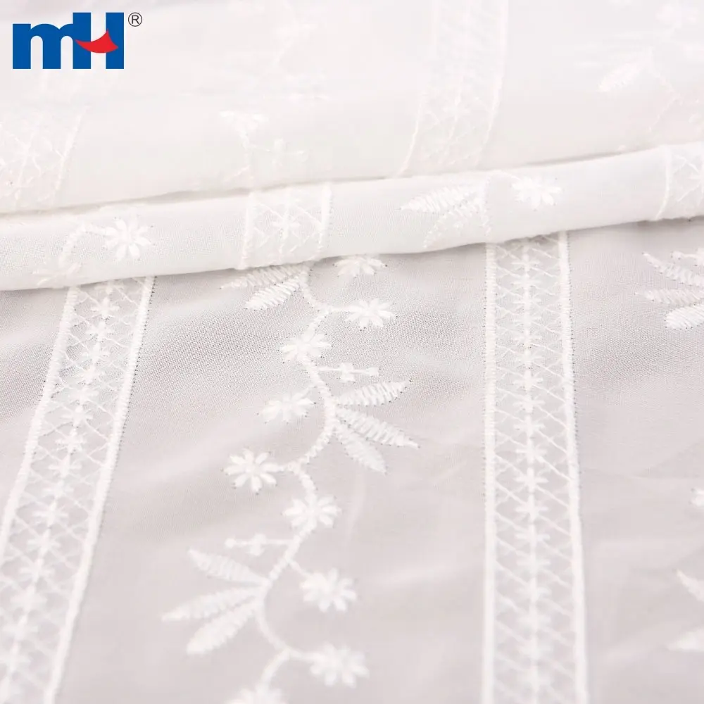 Dantel bilan tikilgan shifon mato