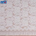 Tissu dentelle extensible - motif floral élégant