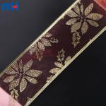 Nastro trasparente con filo rosso/oro