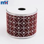 Wired Ribbon, Glitter Sheer Ribbon, Glitter Organza Ribbon