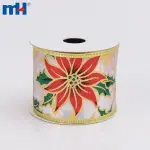 Ruban de couronne filaire, ruban de Noël, ruban de vacances, ruban de houx, ruban de fleurs de Pâques