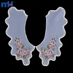 Embroidered lace collar