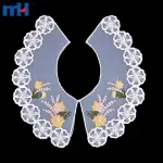 Embroidered lace collar