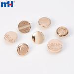Buttons made of metal alloy