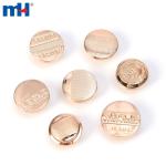 Buttons made of metal alloy